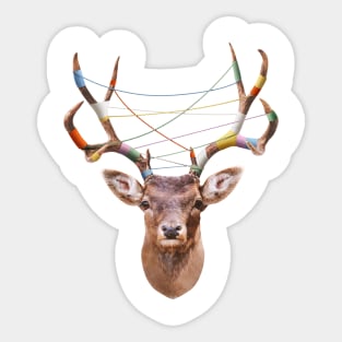 Woven Antlers Sticker